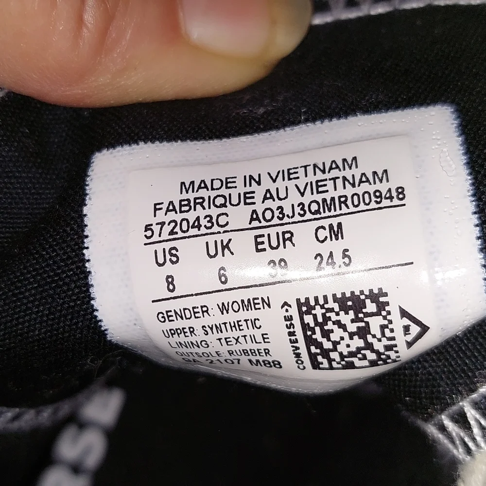 No trades/Likenew womens sparkle animal print Wedge Converse Hightop gym shoes - Picture 6 of 6